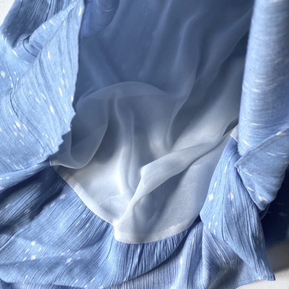 Charles Henry One Shoulder Diamond Dots light Blue Dress, Size M - Picture 6 of 16